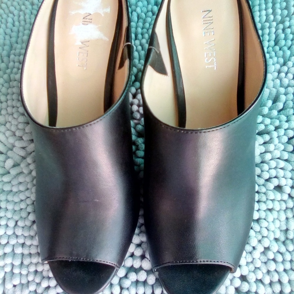 Nine West Leather Mules